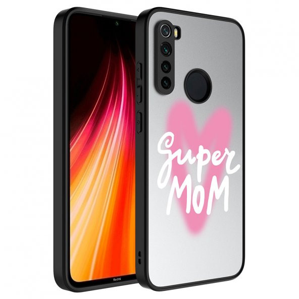 Xiaomi Redmi Note 8 Kılıf Aynalı Desenli Kamera Korumalı Parlak Mirror Kapak