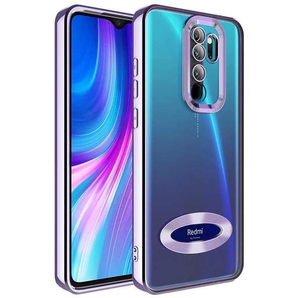 Zore Xiaomi ile uyumlu Redmi Note 8 Pro Kılıf Kamera Korumalı Logo Gösteren Omega Kapak - 6
