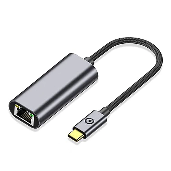 Zore QG04 Type-C to RJ45 Ethernet Dönüştürücü Kablo 1024Mbps 22cm - 1