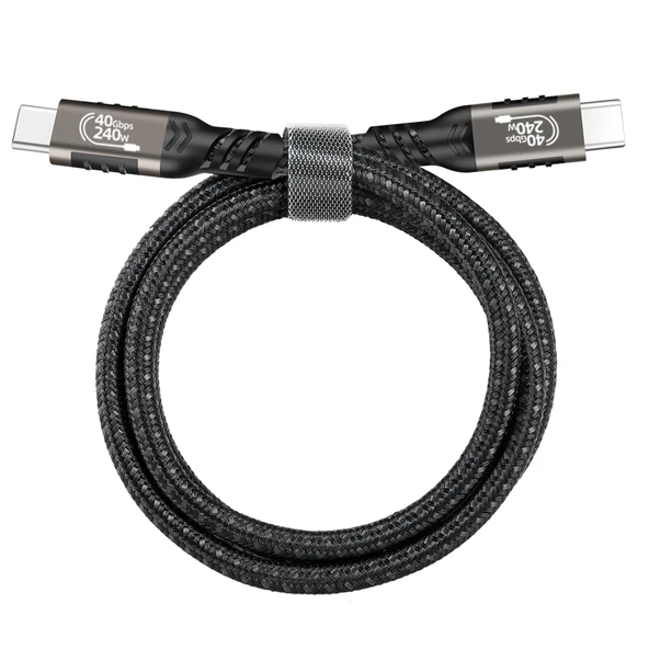 Zore QG01 Type-C to Type-C USB4 PD Data Kablosu 240W 40Gbps 8K@60Hz 0.5 Metre - 7