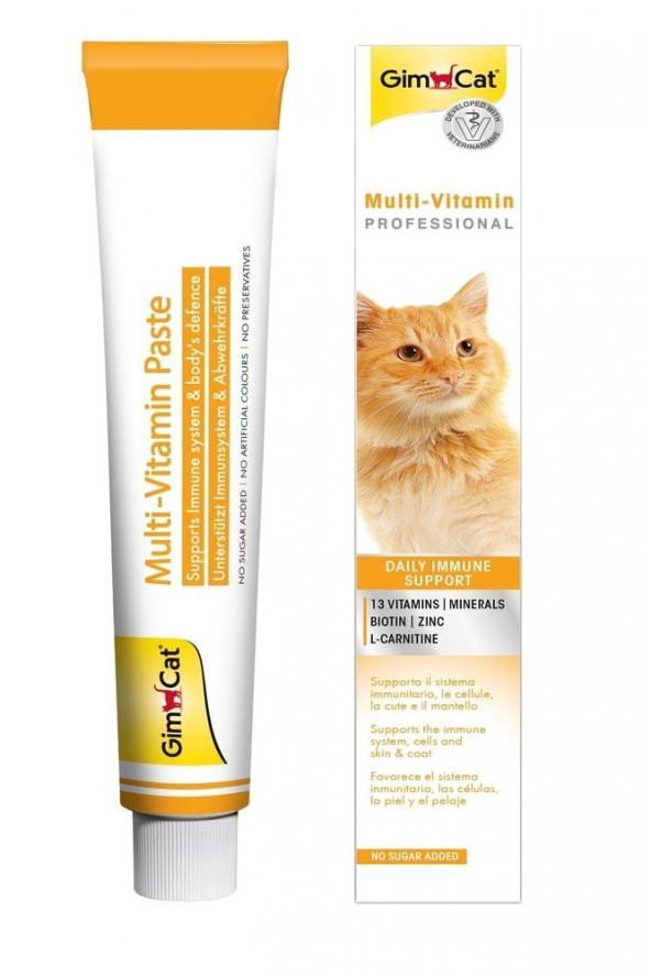 Gimcat Multi Vitamin Paste 12 Vitaminli 100 gr Kedi Macunu