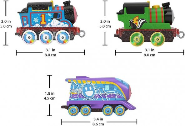 Thomas ve Arkadaşları - Renk Değiştiren Küçük Trenler 3lü Paket HNP82 - 3