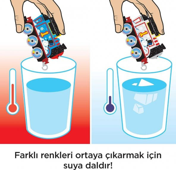 Thomas ve Arkadaşları - Renk Değiştiren Küçük Trenler 3lü Paket HNP82 - 4