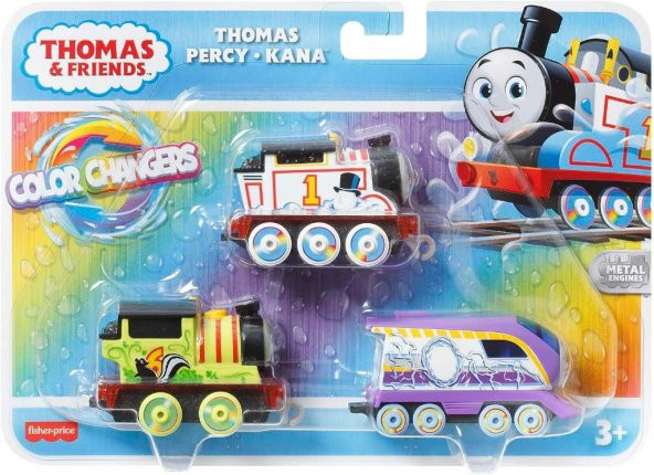 Thomas ve Arkadaşları - Renk Değiştiren Küçük Trenler 3lü Paket HNP82 - 6