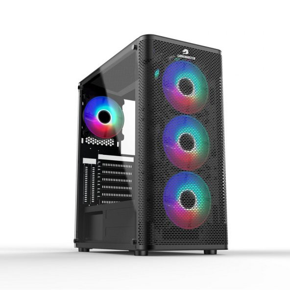 GAMEBOOSTER  gb-m206b usb3.0 argb fan siyah metal kasa psu yok