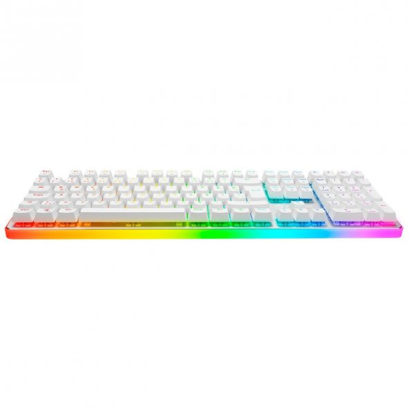 GAMEBOOSTER  g918 fire storm rgb red switch mekanik beyaz oyun klavyesi - 3