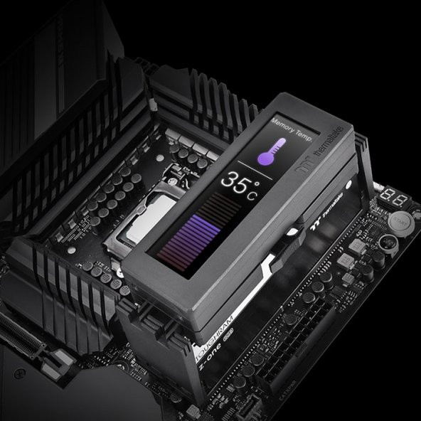 THERMALTAKE  r2 ultra 4xdimm bellek yuvasi için 3,9" lcd panel siyah - 3