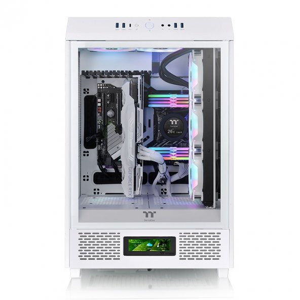THERMALTAKE  tower 500 kasa için rgb 3,9" lcd panel kiti beyaz - 4