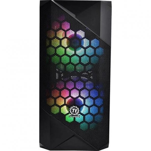 THERMALTAKE  versa t27 tg 750w 80+ argb 3x120mm fan mesh ön panel, pencereli oyuncu kasasi - 2