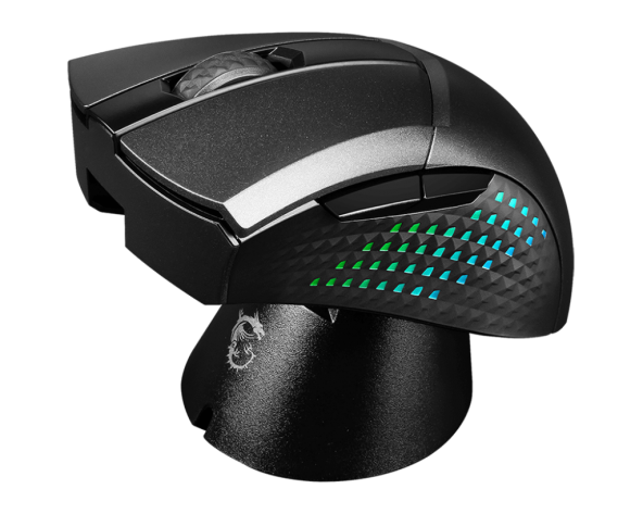 MSI  GG CLUTCH GM51 LIGHTWEIGHT WIRELESS GAMING MOUSE MAX 26000 DPI OPTIK SENSOR 7KEY WITH WHEEL RGB LED MYSTIC LIGHT KABLOSUZ OYUNCU FARESI - 5