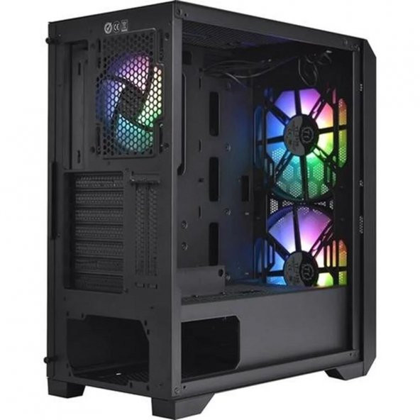 THERMALTAKE  versa t27 tg 750w 80+ argb 3x120mm fan mesh ön panel, pencereli oyuncu kasasi - 3