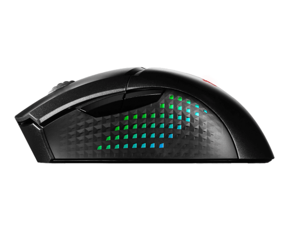 MSI  GG CLUTCH GM51 LIGHTWEIGHT WIRELESS GAMING MOUSE MAX 26000 DPI OPTIK SENSOR 7KEY WITH WHEEL RGB LED MYSTIC LIGHT KABLOSUZ OYUNCU FARESI - 2