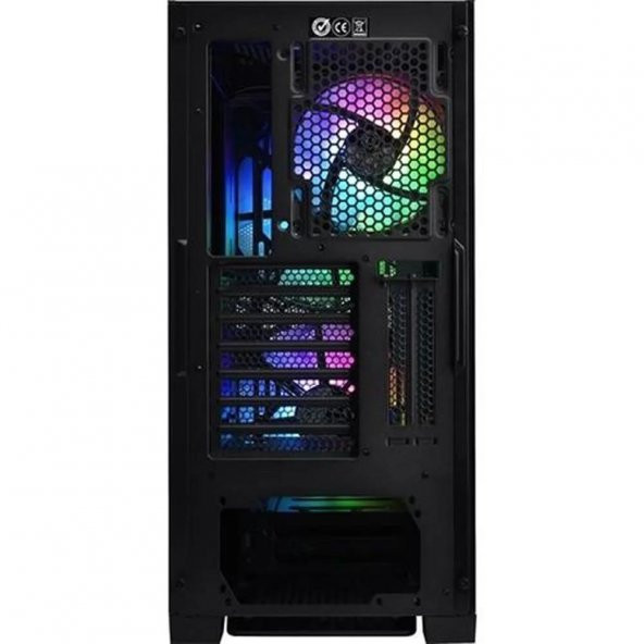 THERMALTAKE  versa t27 tg 750w 80+ argb 3x120mm fan mesh ön panel, pencereli oyuncu kasasi - 5