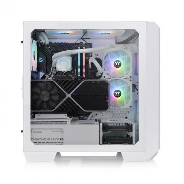 THERMALTAKE  view 300mx beyaz tg 2x200mm, 1x120 argb fanli, mesh + tg panelli midtower oyuncu kasasi - 4