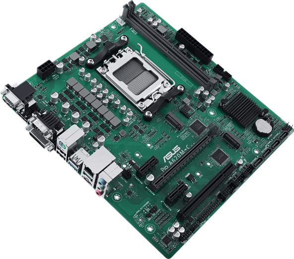 ASUS MB PRO A620M-C-CSM AMD A620 AM5 DDR5 6400 DP HDMI DVI VGA CIFT M2 USB3.2 AURA RGB COM PCI mATX UCRETSIZ UZAKTAN YAZILIMI ASUS 5X PROTECTION III - 3