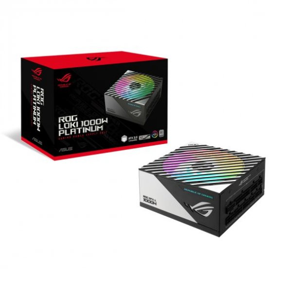 ASUS ROG LOKI SFX-L 1000W MODÜLER ATX 3.0 UYUMLU 120MM PWM ARGB FAN PCIe 5.0 10 YIL GARANTI - 1