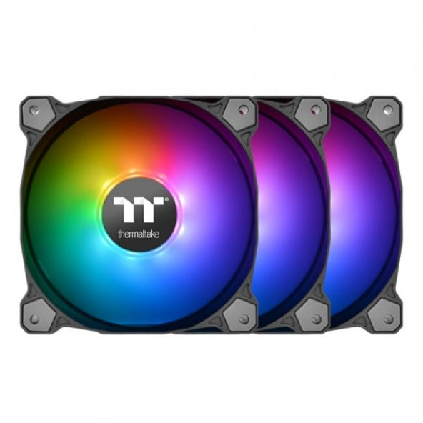THERMALTAKE  pure plus 12 adreslenebilir rgb ledli 3x120mm fan + kontrolcülü kasa fani kiti