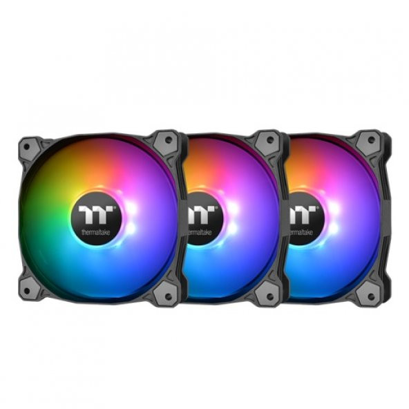 THERMALTAKE  pure plus 12 adreslenebilir rgb ledli 3x120mm fan + kontrolcülü kasa fani kiti - 3