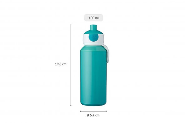 Mepal Drinking Bottle Pop Up Campus İçecek Şişesi 400 Ml - Sailors Bay - 2