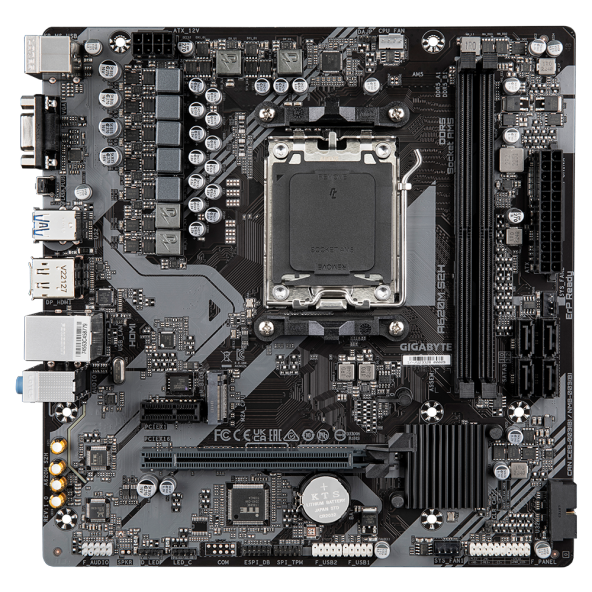 GIGABYTE Gigabyte A620M S2H 6400mhzOC M.2 AM5 mATX DDR5 Anakart - 2