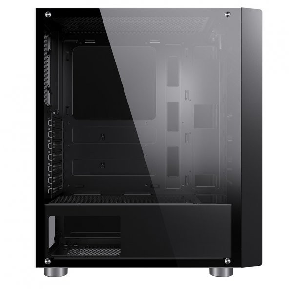 PowerBoost  VK-G3403S 650w 80+ USB3.0 Kirmizi LED fan Mesh Panel kasa - 2