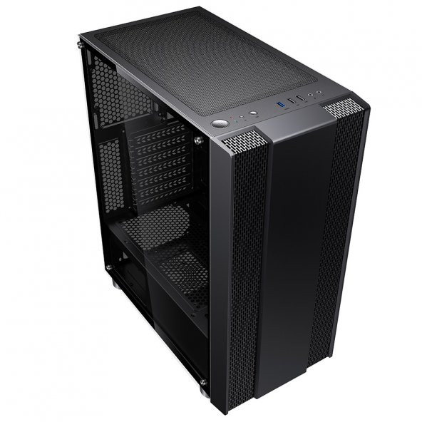 PowerBoost  VK-G3403S 650w 80+ USB3.0 Kirmizi LED fan Mesh Panel kasa - 4