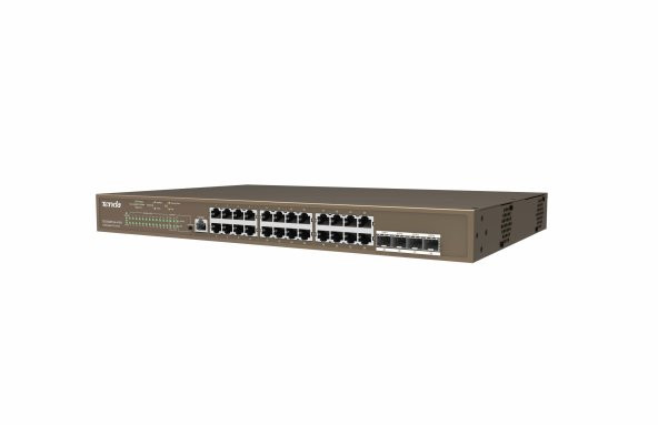 TENDA 24 Port Gigabit Yönetilebilir PoE Switch TEG5328P-24-410W