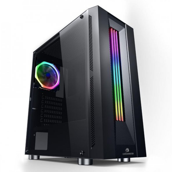 GB-G3601B USB3.0 Siyah Rainbow RGB Fan Strip kasa PSU Yok GB-G3601B - 1