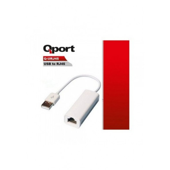 QPORT USB 2.0 to Ethernet 10/100 Çevirici-USB LAN Q-URJ45