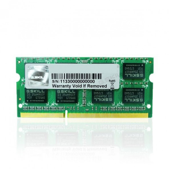 GSKILL F3-1600C11S-8GSL Value DDR3L-1600Mhz 1.35V Low Voltaj CL11 8GB SO-DIMM