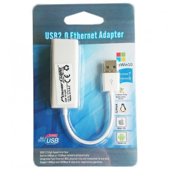 POWERGATE PG-L10 10/100 Mbit Ethernet Karti USB