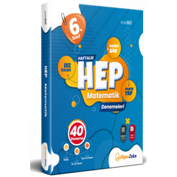 HİPER ZEKA ---  6. Sınıf Haftalık HEP Matematik 40 Deneme