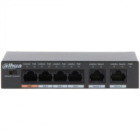 DAHUA PFS3006-4ET-60 4 Port Hizli Ethernet PoE