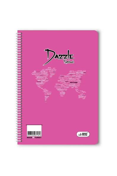 Düz 40 Yaprak Spiralli Defter A4 Boy Plastik Kapak (1 Adet ) - 4