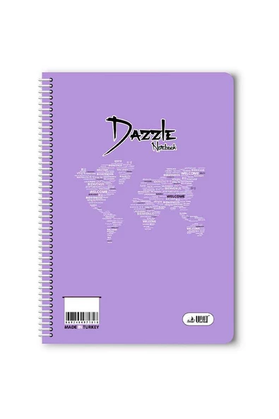 Düz 40 Yaprak Spiralli Defter A4 Boy Plastik Kapak (1 Adet ) - 3