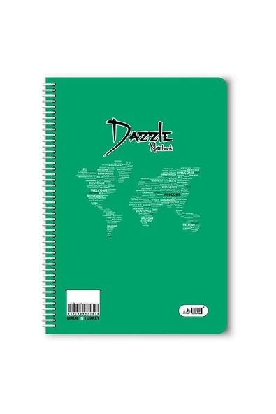 Düz 40 Yaprak Spiralli Defter A4 Boy Plastik Kapak (1 Adet ) - 8