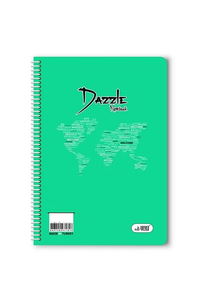 Düz 40 Yaprak Spiralli Defter A4 Boy Plastik Kapak (1 Adet ) - 9