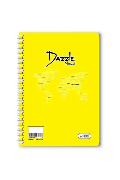 Düz 40 Yaprak Spiralli Defter A4 Boy Plastik Kapak (1 Adet ) - 5