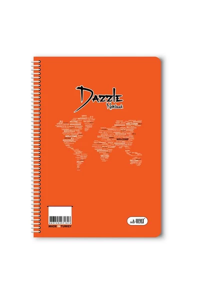 Düz 40 Yaprak Spiralli Defter A4 Boy Plastik Kapak (1 Adet ) - 7