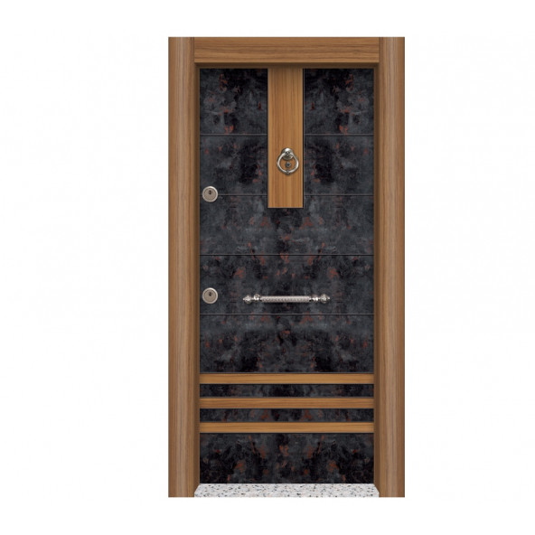 Ahşap Çelik Kapı Tez3591 Daire Kapısı Tırnaklı Sistem ürün görseli
