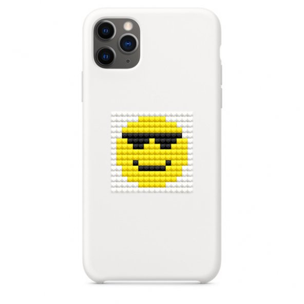 Mozaik Sticker Gözlük Emoji 4x4cm