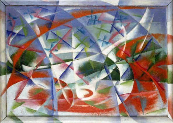 Movas Sanat Giacomo Balla Soyut Hız Ve Ses | Elmas Mozaik Tablo | Mozaik Puzzle  | 50x35 | E20203051M