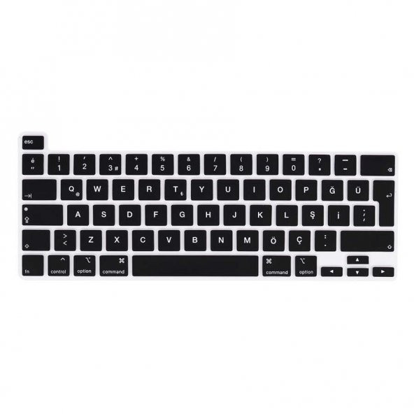 Apple Macbook 16 Touch Bar A2141 Zore Klavye Koruyucu Silikon Ped