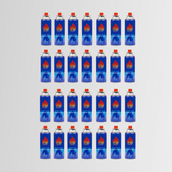 28'Lİ Set GOLF Kamp Gazı Valfli Kartuş 227 gr.