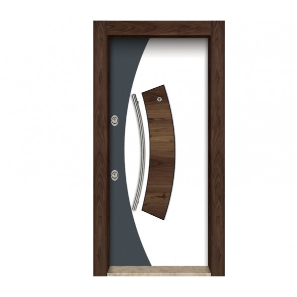 Ahşap Çelik Kapı Daire Kapısı Gizli Ayarlı Tırnaklı Sistem Sağ Açılım ürün görseli