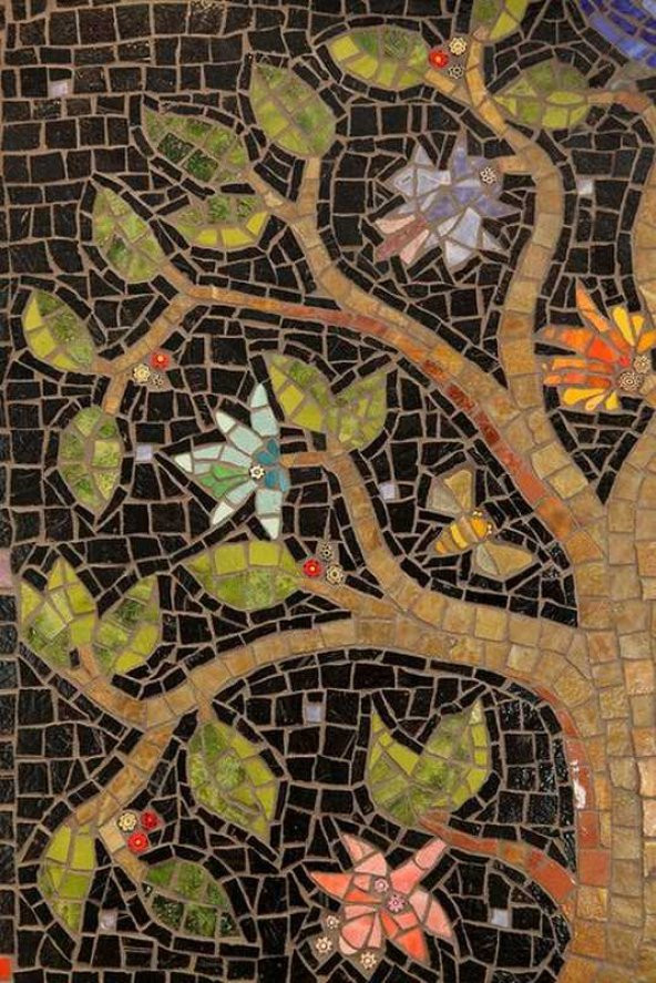Movas Sanat Ağaç Yaprakları | Elmas Mozaik Tablo | Mozaik Puzzle  | 40x60 | E20202785M