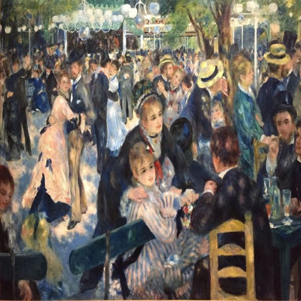 Movas Sanat Renoir Bal Du Moulin De La Galette | Elmas Mozaik Puzzle  | 50x50 | E20201949M