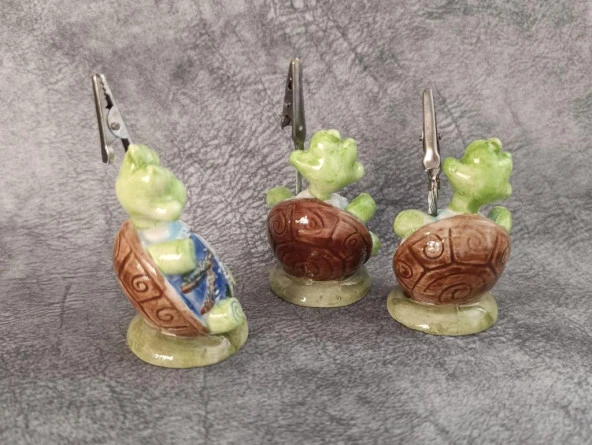 Notluk Masa Üstü 1Adet Okul Öğrenci Hediye Kırtasiye Sevimli Kaplumbağa - 7