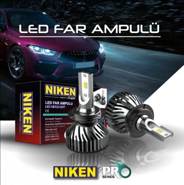 Niken Far Ampulü Led Xenon Pro Serisi H10 - 3