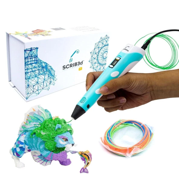 SCRIB3D P1 Ekranlı 3D Baskı Kalemi - 3D Kalem İçerir